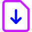 Download File Icon from Core Neon Set