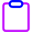 Empty Clipboard Icon from Core Neon Set