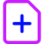 File Add Icon from Core Neon Set