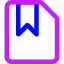 File Bookmark Icon from Core Neon Set