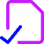 File Check Alternate Icon from Core Neon Set