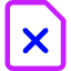 File Delete Icon from Core Neon Set