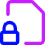 File Lock Icon from Core Neon Set