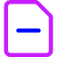 File Remove Icon from Core Neon Set