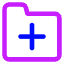 Folder Add Icon from Core Neon Set