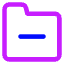 Folder Delete Icon from Core Neon Set