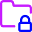 Folder Lock Icon from Core Neon Set