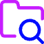 Folder Search Icon from Core Neon Set