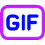 Gif Format Icon from Core Neon Set