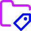 Label Folder Tag Icon from Core Neon Set
