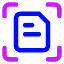 Scan Document Focus Icon from Core Neon Set