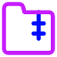 Zip Folder Icon from Core Neon Set