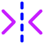 Flip Horizontal Arrow 2 Icon from Core Neon Set