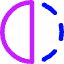 Flip Horizontal Circle 1 Icon from Core Neon Set