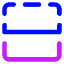 Flip Vertical Square 2 Icon from Core Neon Set
