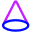 Cone Shape Icon from Core Neon Set
