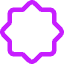Octagram Shape Icon from Core Neon Set