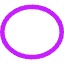 Oval Shape Icon from Core Neon Set