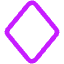 Rhombus Shape Icon from Core Neon Set