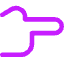 Finger Point Right Icon from Core Neon Set