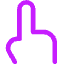 Finger Point Up Icon from Core Neon Set