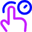One Finger Hold Icon from Core Neon Set