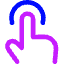 One Finger Tap Icon from Core Neon Set
