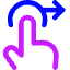 Swipe Right Icon from Core Neon Set