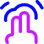 Two Finger Double Tap Icon from Core Neon Set