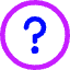 Help Question 1 Icon from Core Neon Set