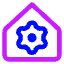 Home Setting Gear Icon from Core Neon Set
