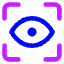 Iris Scan Icon from Core Neon Set