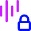 Voice Activation Lock Privacy Icon from Core Neon Set