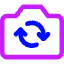 Video Swap Camera Icon from Core Neon Set