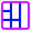 Layout Window 42 Icon from Core Neon Set