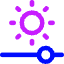 Brightness Slider Horizontal Icon from Core Neon Set
