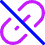 Broken Link 2 Icon from Core Neon Set