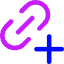 Link Chain Add Plus Icon from Core Neon Set
