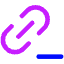 Link Chain Remove Subtract Icon from Core Neon Set