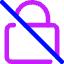 Disabled Padlock Icon from Core Neon Set