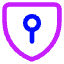 Keyhole Shield Icon from Core Neon Set