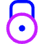 Padlock Circle 1 Icon from Core Neon Set