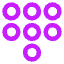 Dial Pad 1 Icon from Core Neon Set