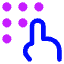 Dial Pad Finger 1 Icon from Core Neon Set