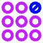 Dial Pad Top Right Icon from Core Neon Set
