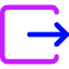 Logout 3 Icon from Core Neon Set