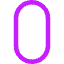 Number Zero Icon from Core Neon Set