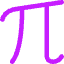 Pi Symbol Icon from Core Neon Set