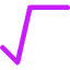 Square Root Sign Icon from Core Neon Set