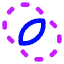 Pathfinder Circle Intersect Icon from Core Neon Set